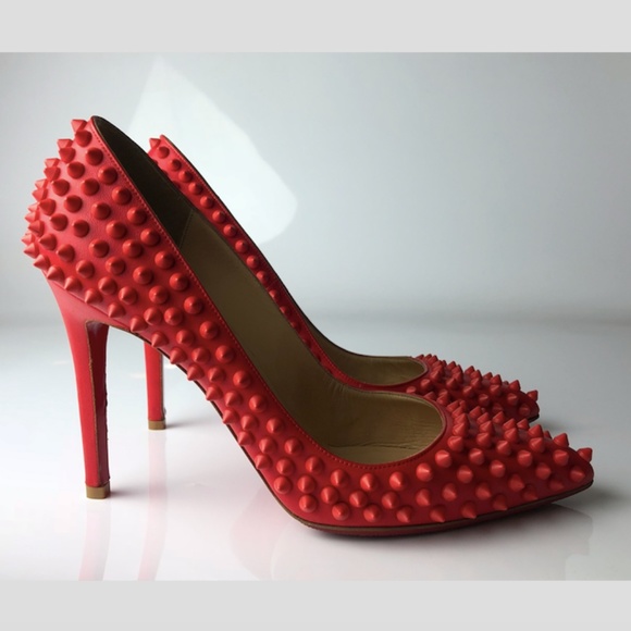Christian Louboutin Shoes - Christian Louboutin Pigalle 100 Spikes Pumps 38